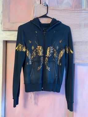 Y2K red closet zip up hoodie